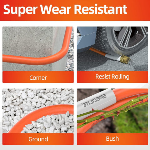 SPECILITE garden hose performing in all-weather conditions for year-round tasks.