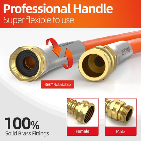SPECILITE garden hose ideal for car washing and patio cleanup.