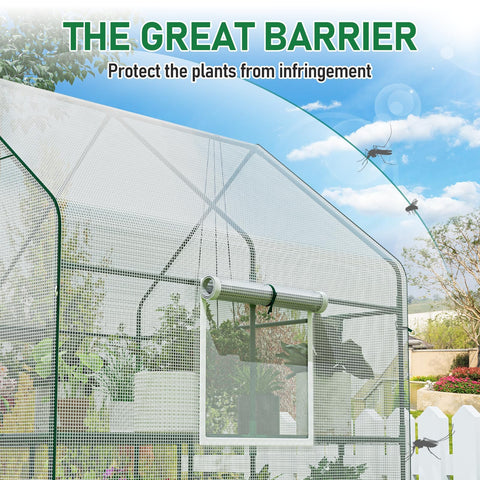 SPECILITE thick PE cover shields plants from rain and wind.