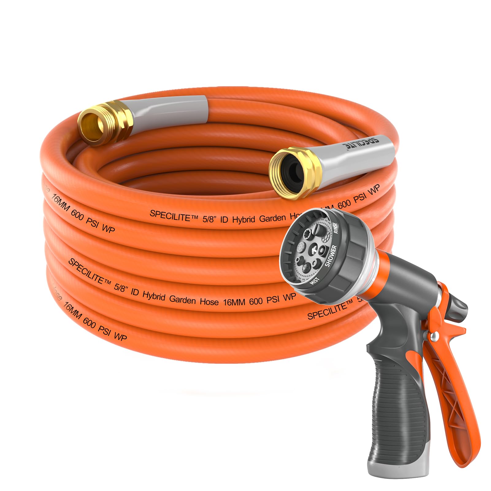 SPECILITE 25 ft hose extended for backyard watering and vehicle rinsing