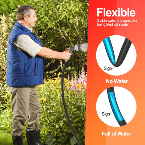 Specilite 360-degree handle makes watering around edges and corners easier.