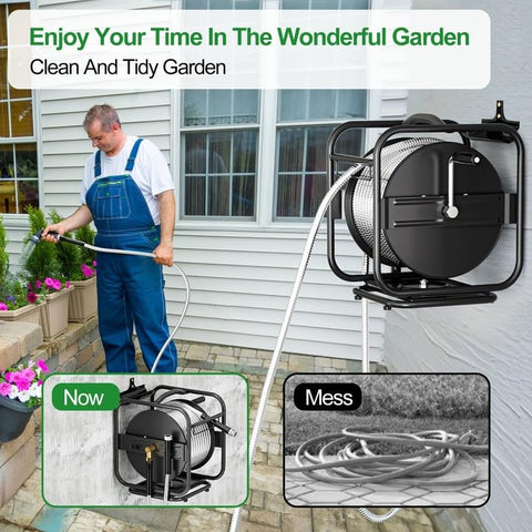 SPECILITE hose guide system prevents tangles during winding.