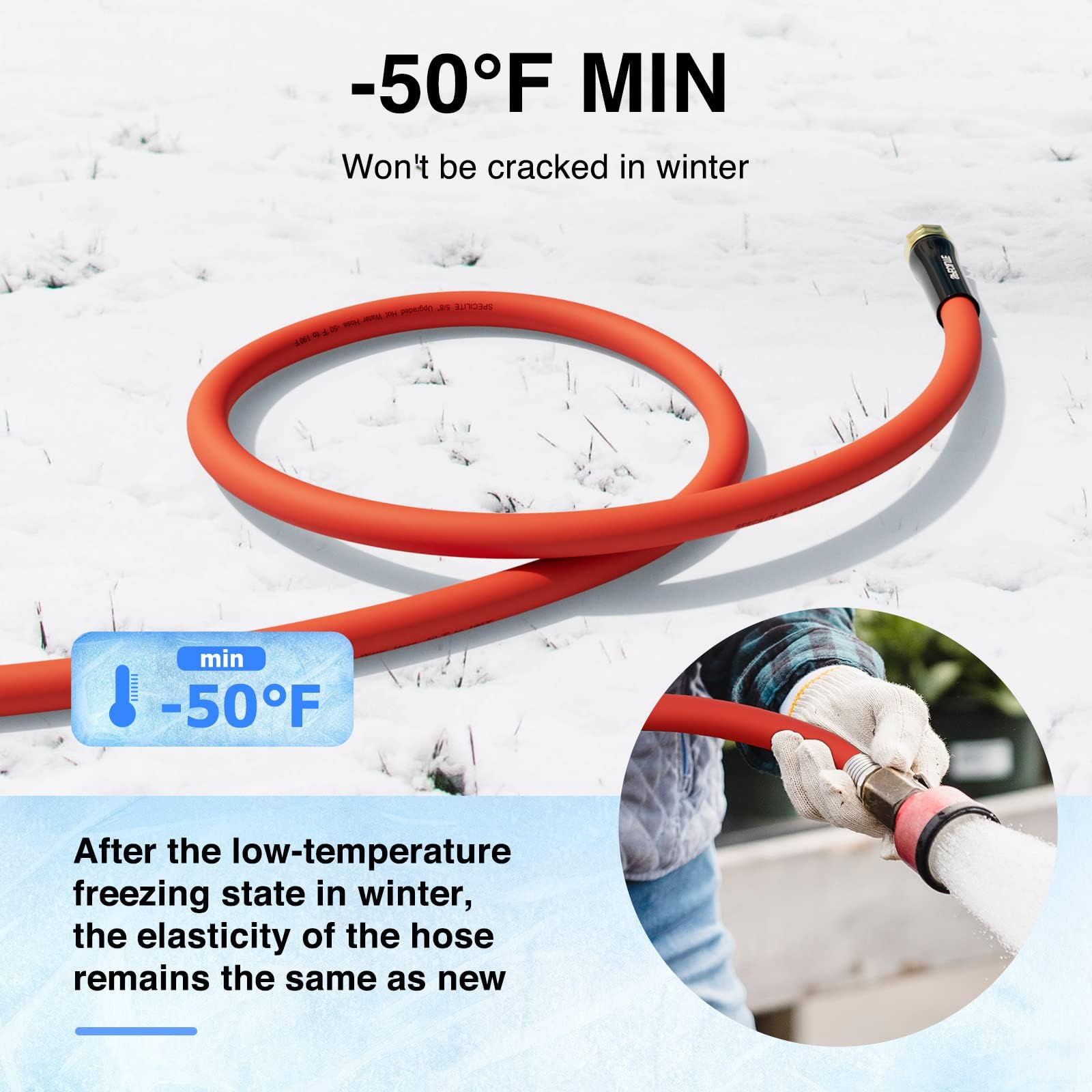 SPECILITE hose hot and cold range enables versatile tasks.