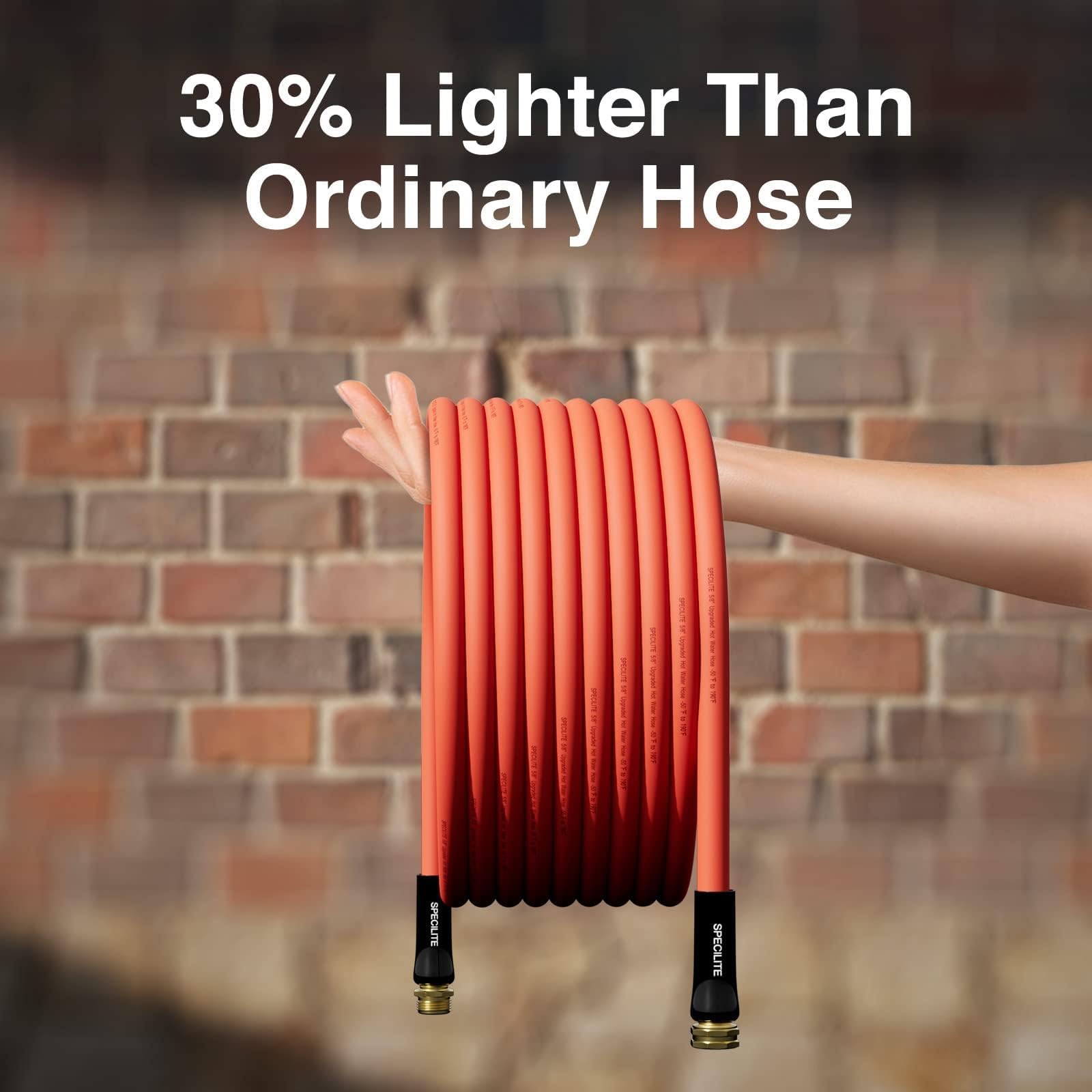 SPECILITE 50 ft hose ideal for yard, farm, and outdoor tasks
