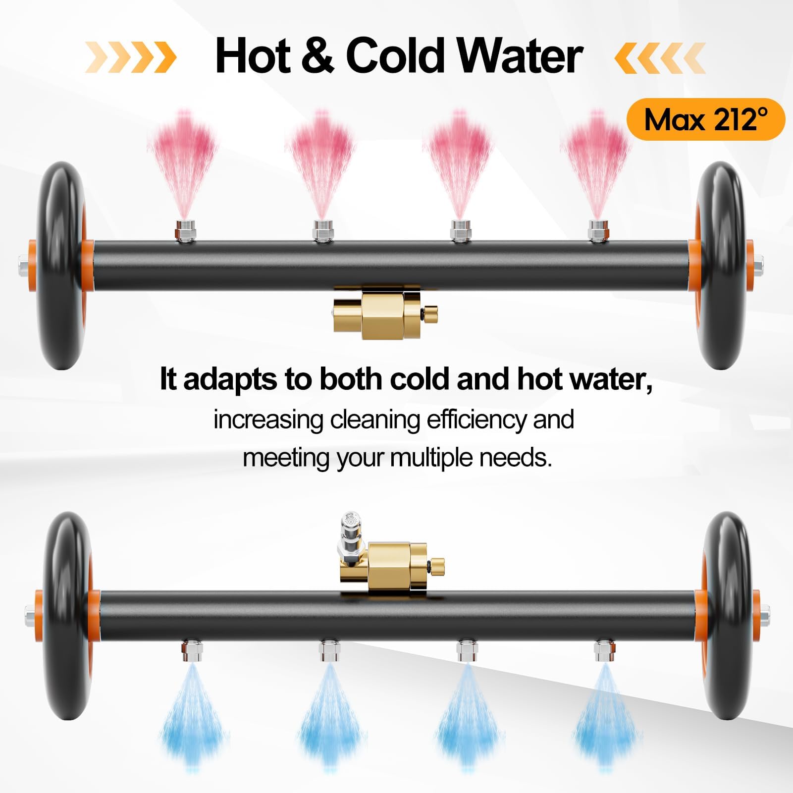 SPECILITE hot and cold water capability for versatile cleaning