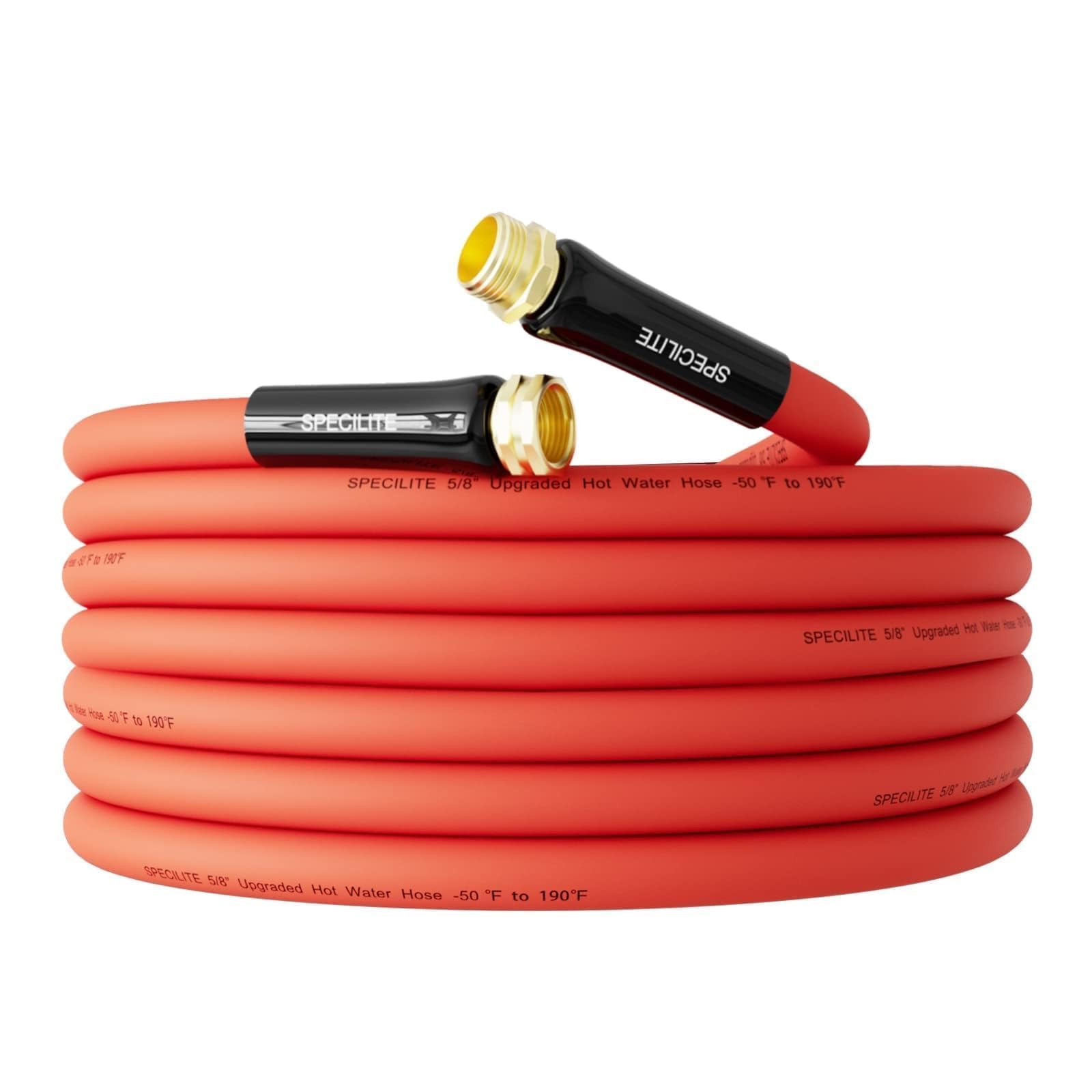 SPECILITE hot-cold water hose in action for year round watering and cleaning