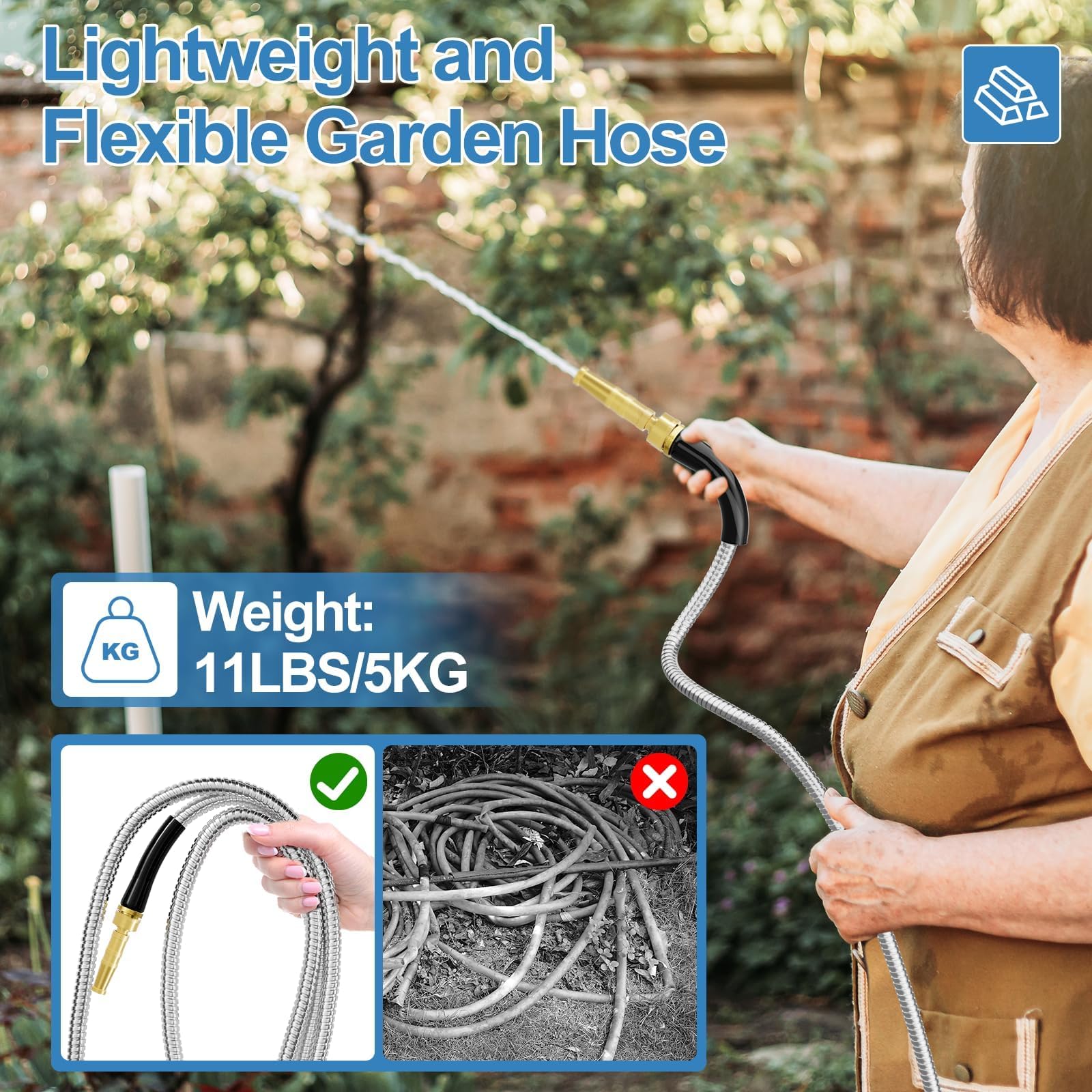 SPECILITE kink-free design maintains high pressure for steady spray