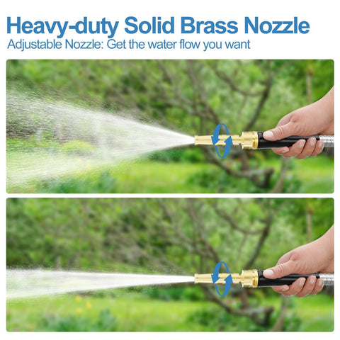 SPECILITE metal shell hose in outdoor setting for durability