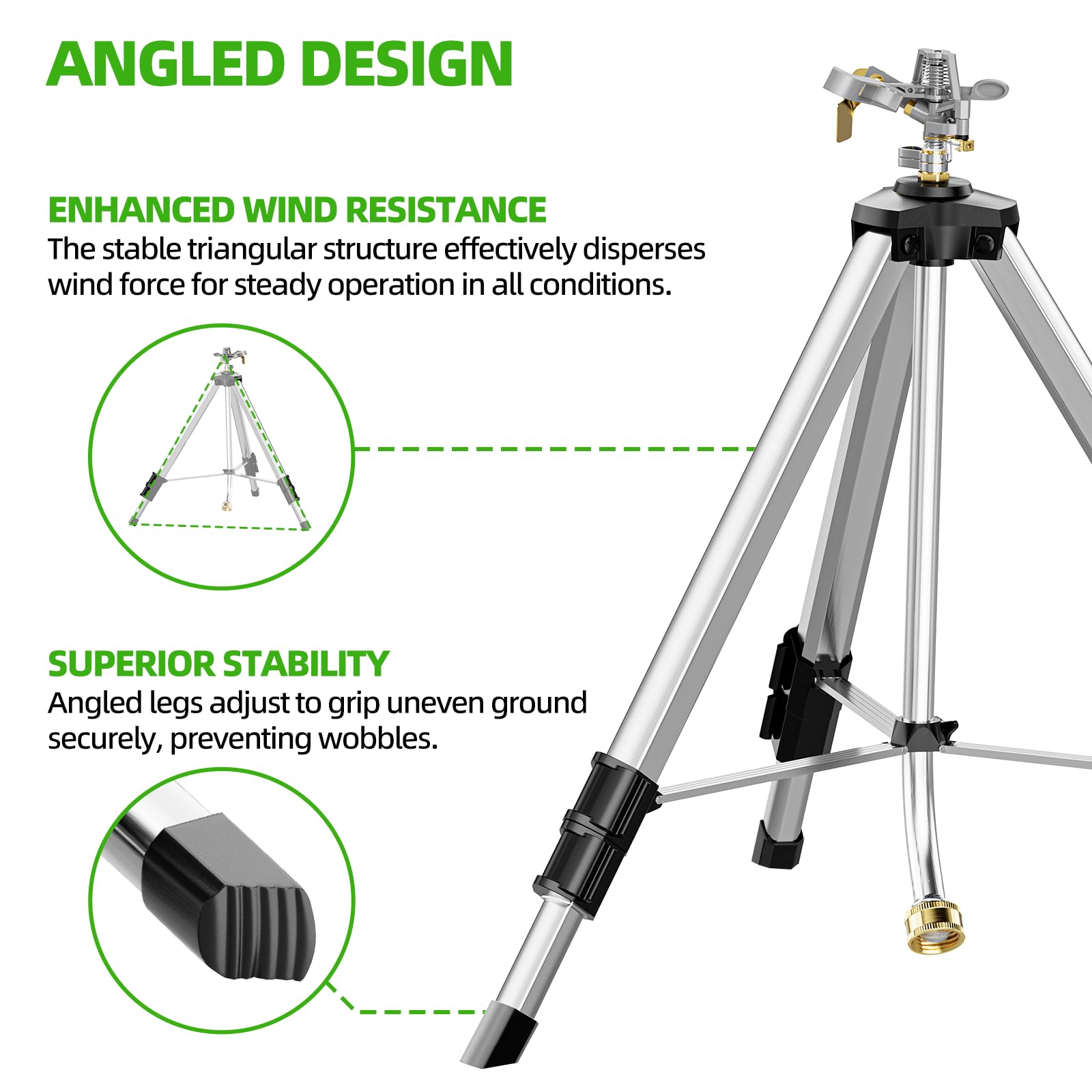 SPECILITE portable-lawn-irrigation shows easy mobility around the yard.