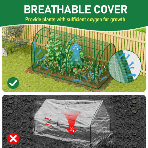 SPECILITE raised-bed netting offering large internal space for plants