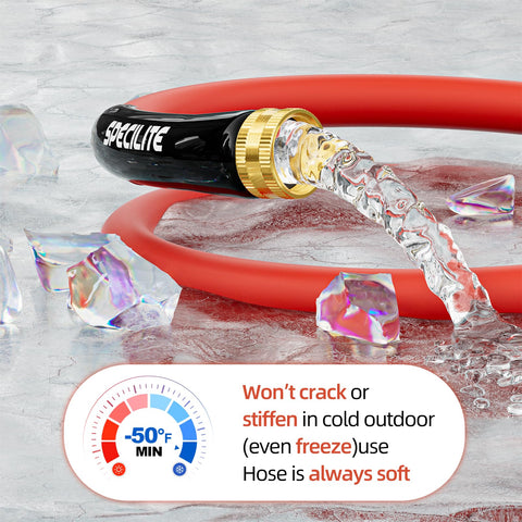 SPECILITE short-leader-hose-5ft-red high flow for faster watering.