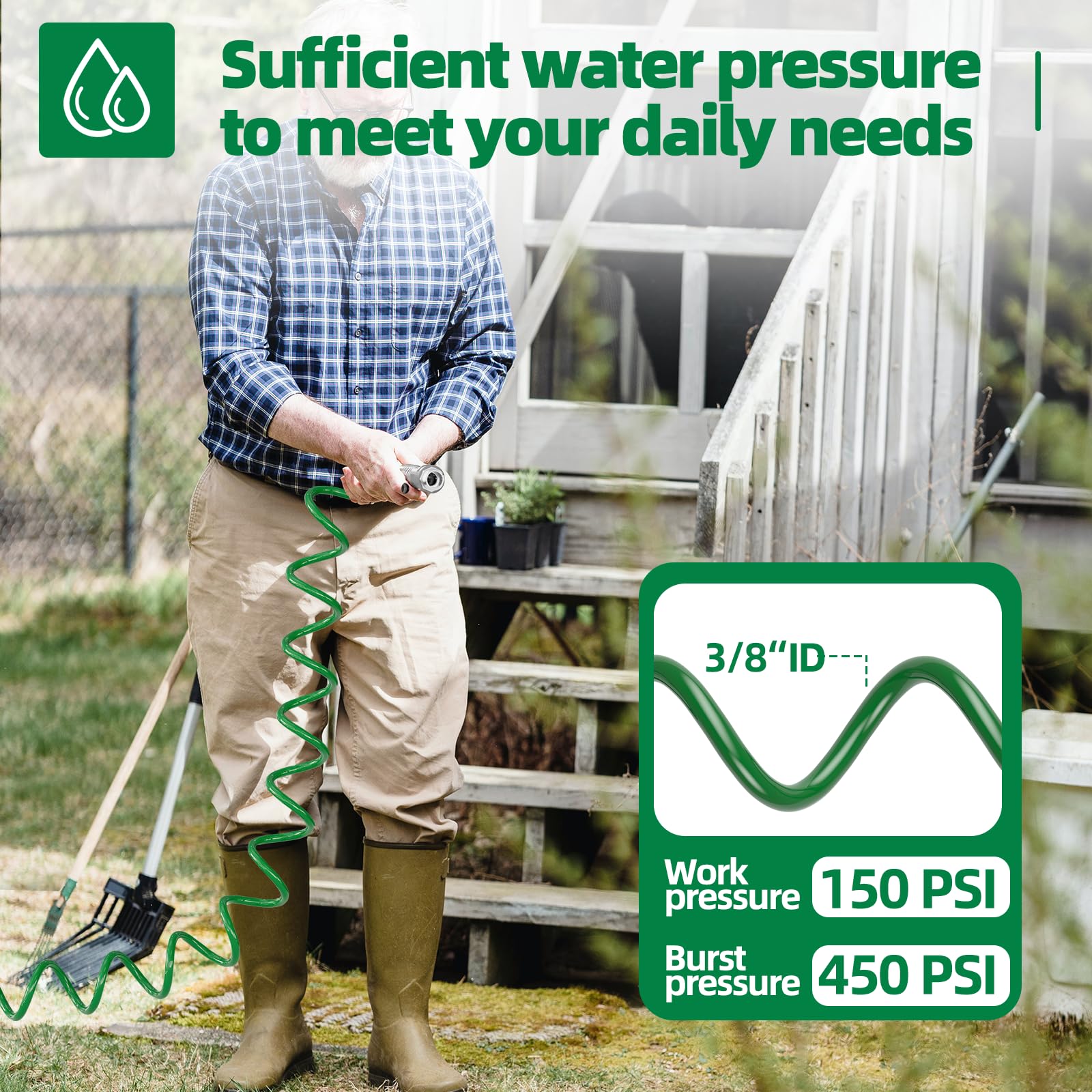 Six-pattern spray nozzle with ergonomic grip for comfort
