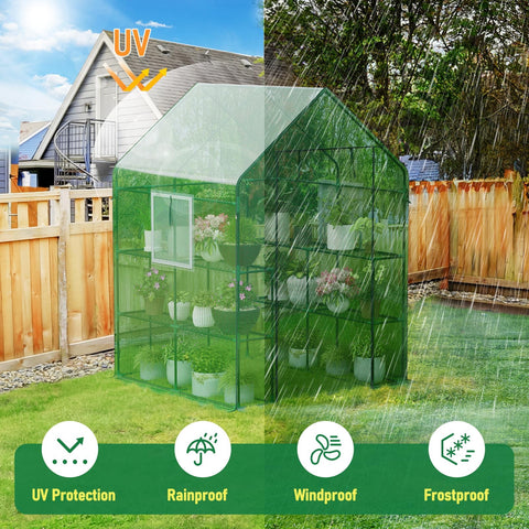 SPECILITE greenhouse entrance with roll-up door enables easy daily access.