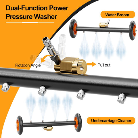 SPECILITE water broom extension wands for quick car washing