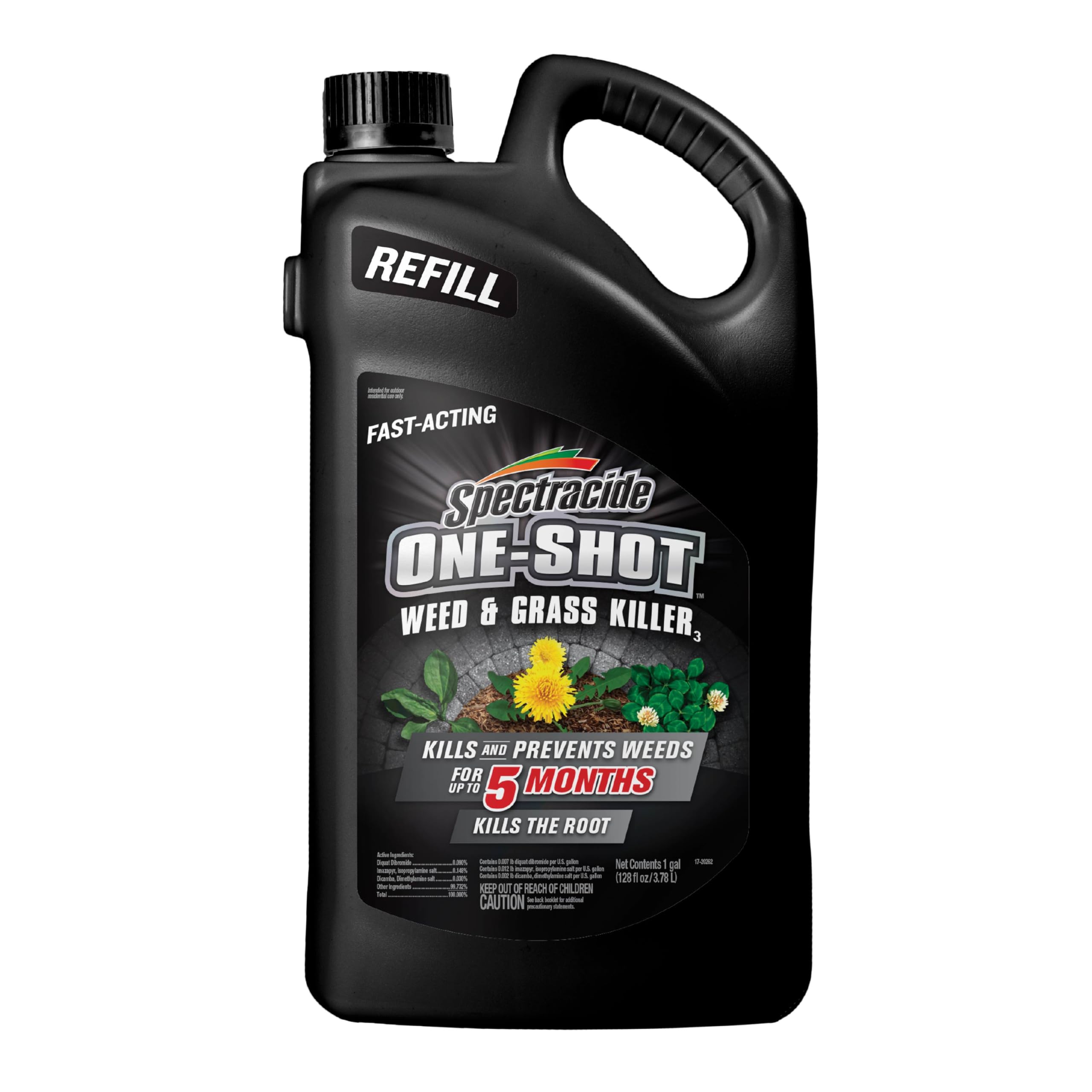 Spectracide AccuShot refill bottle ready for fast outdoor weed control.