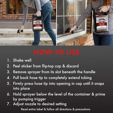 Spectracide Ant Shield applied to door frames deters insect entry.
