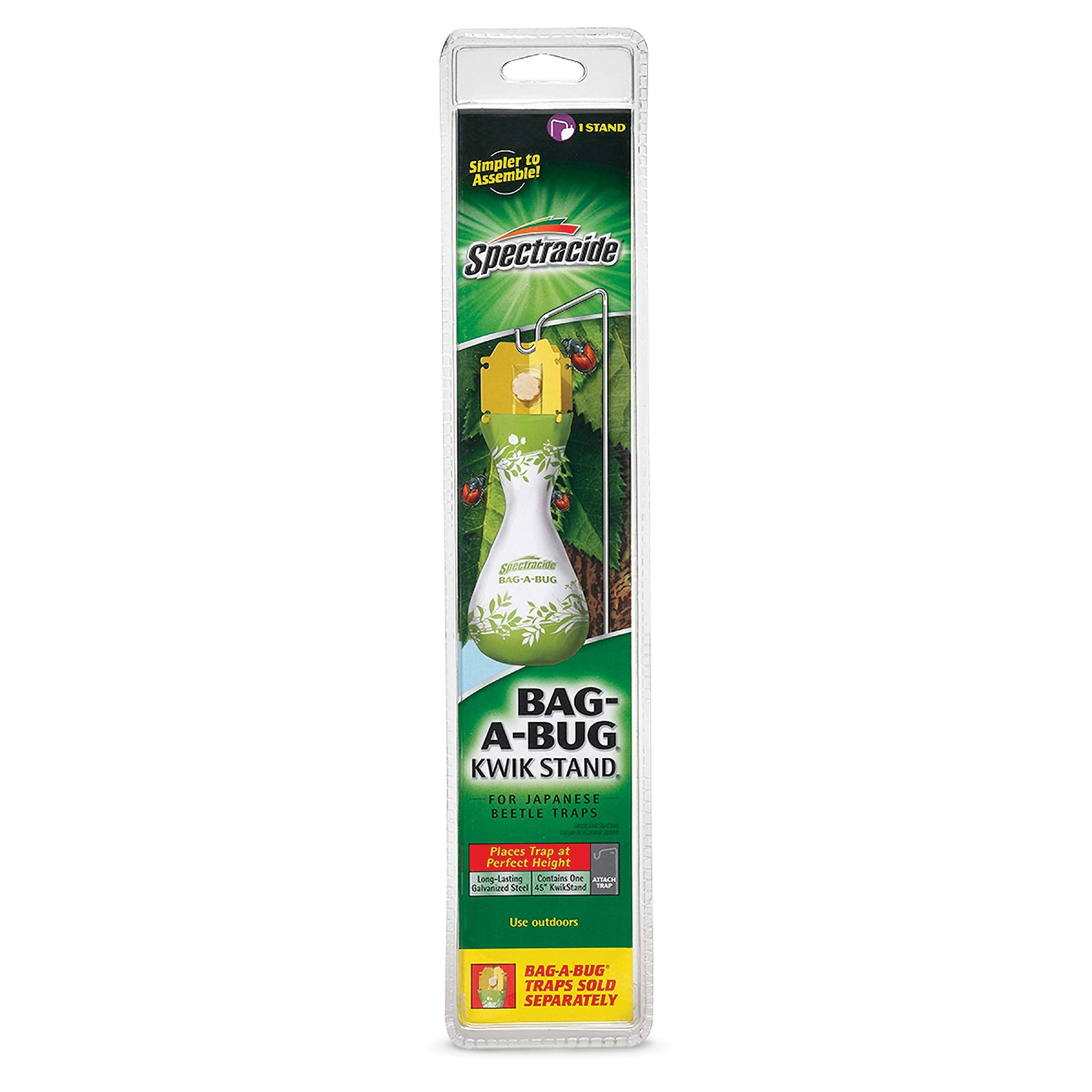 Spectracide Bag-A-Bug Kwik Stand assembly for outdoor beetle traps.