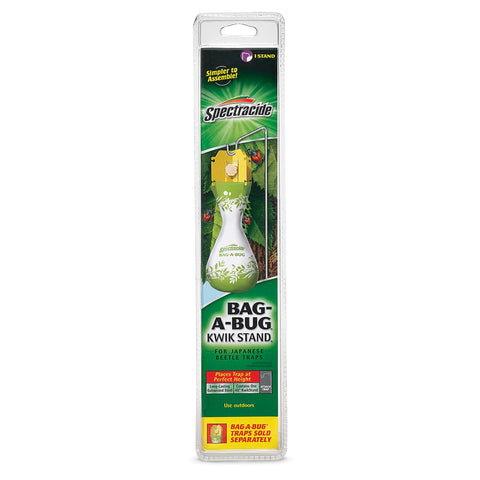 Spectracide Bag-A-Bug Kwik Stand assembly for outdoor beetle traps.