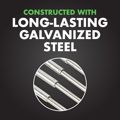 Durable galvanized steel Spectracide Kwik Stand construction.