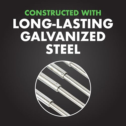 Durable galvanized steel Spectracide Kwik Stand construction.