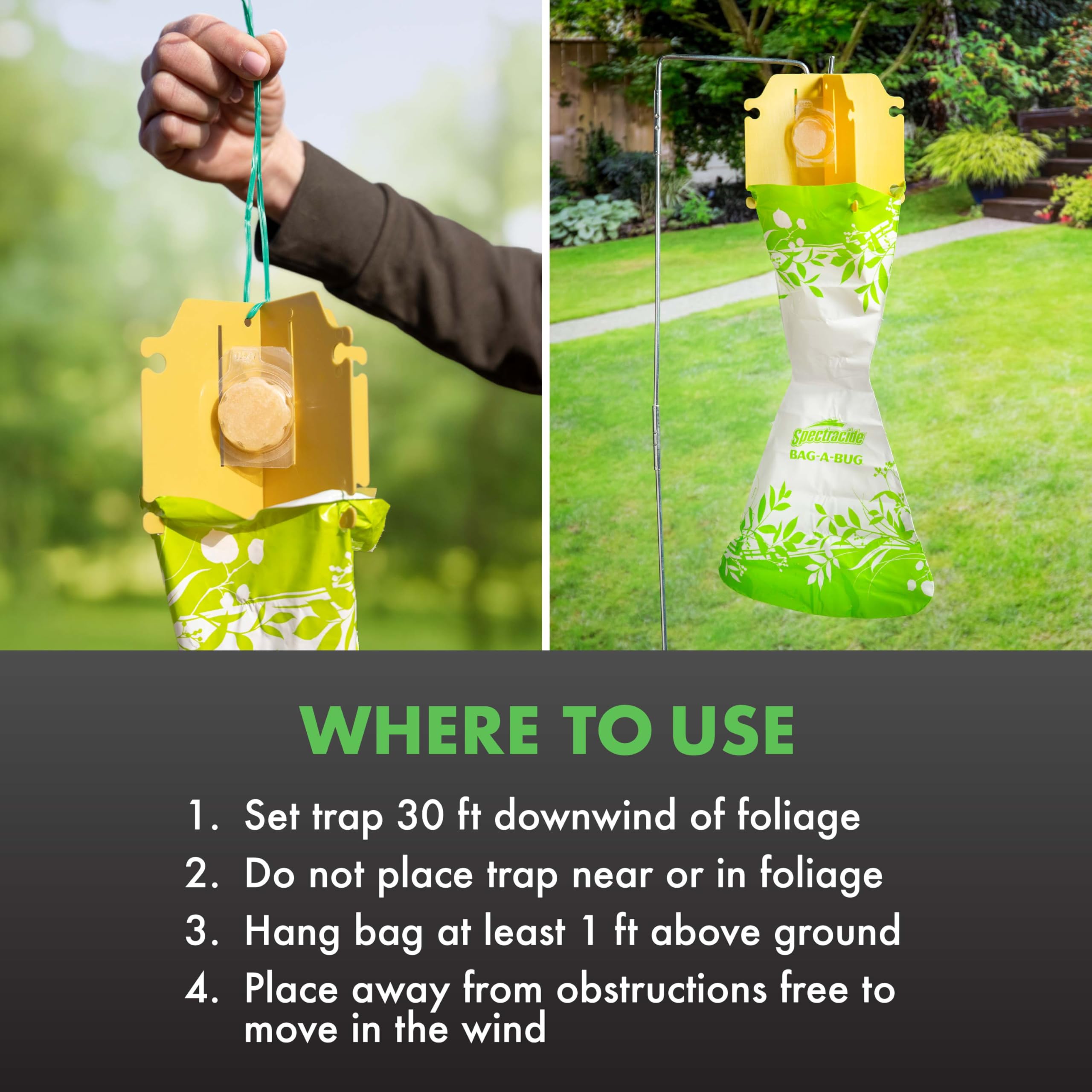 Two disposable bags included for easy beetle disposal