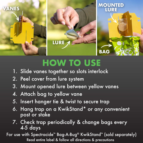 Hang tie included for convenient placement away from plants