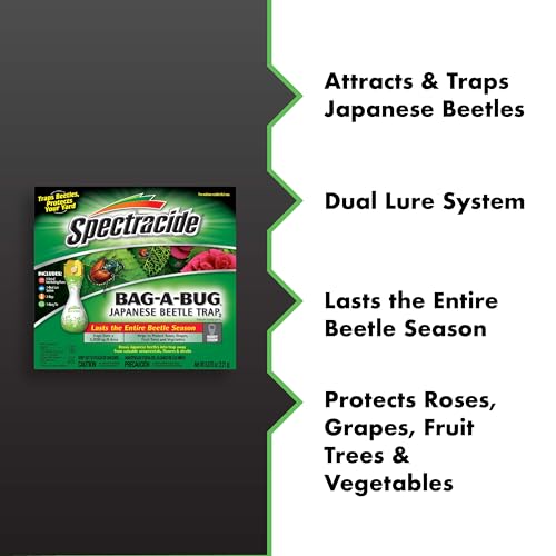 Spectracide Bag-A-Bug trap shows yellow vane assembly for quick setup