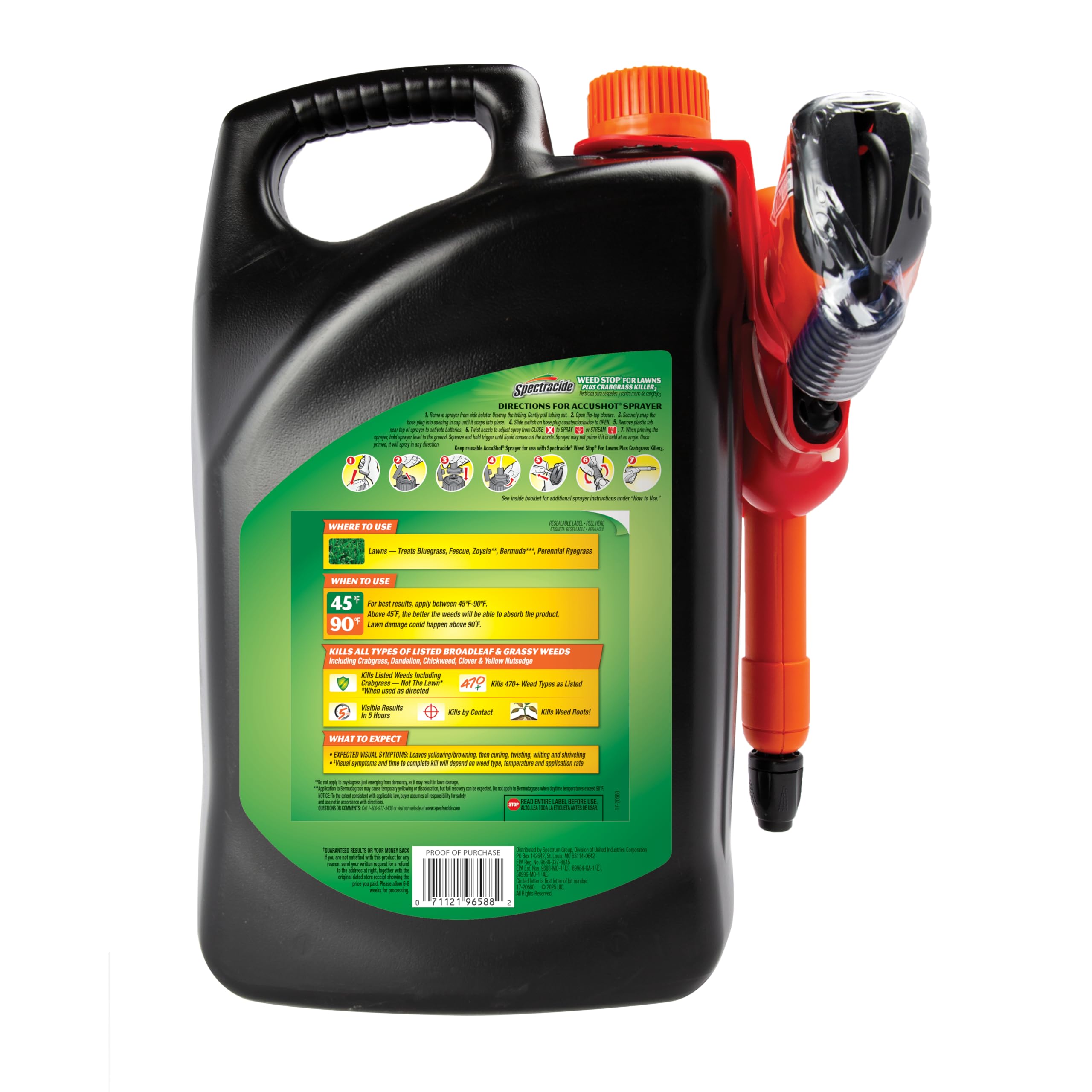 Crabgrass and nutsedge control with minimal turf disruption.