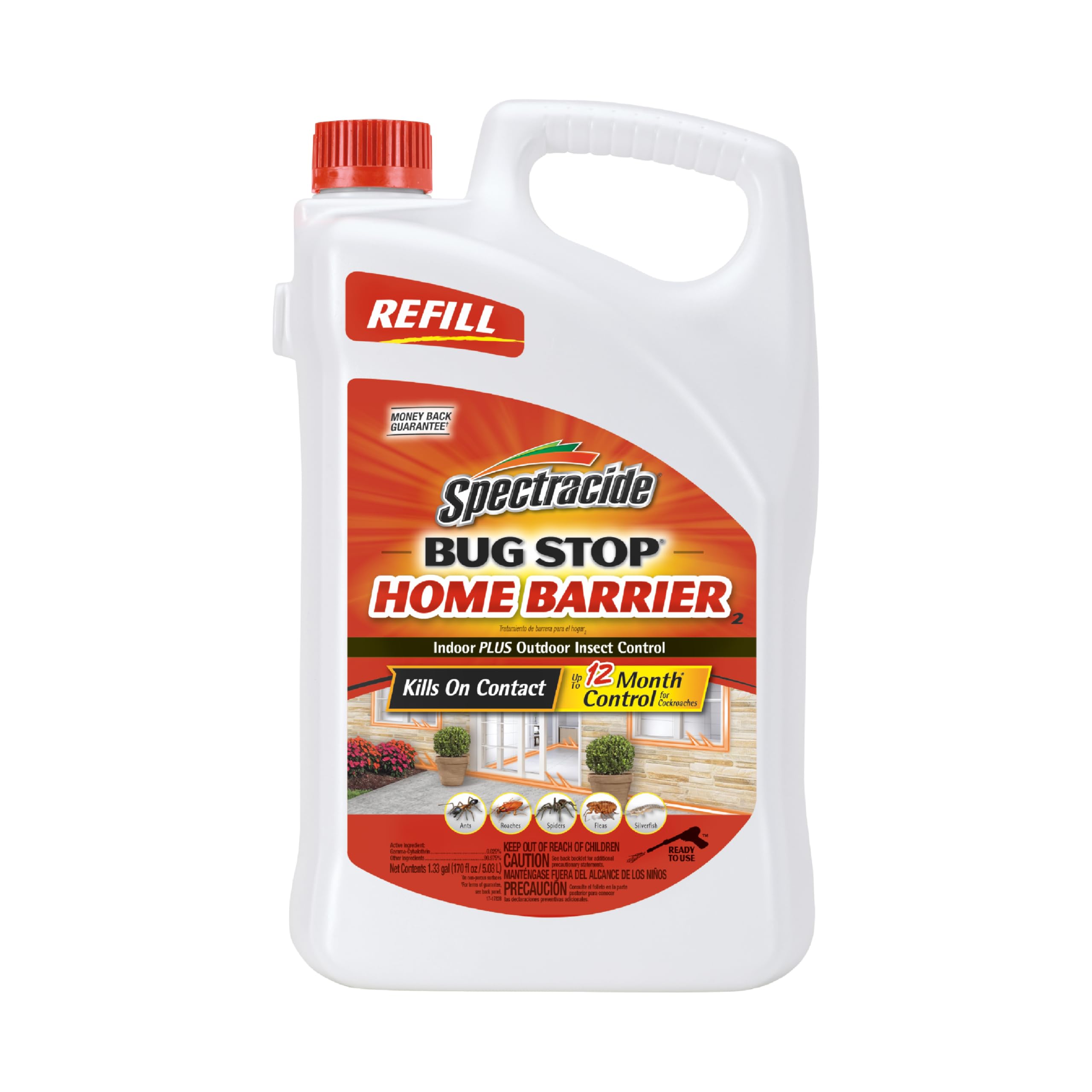 Spectracide Bug Stop Home Barrier2 bottle for indoor and outdoor insect control.