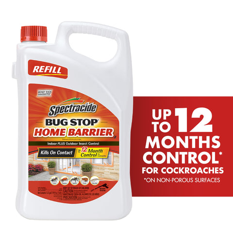 Spectracide Bug Stop Home Barrier2 used for both indoor and outdoor insect control.