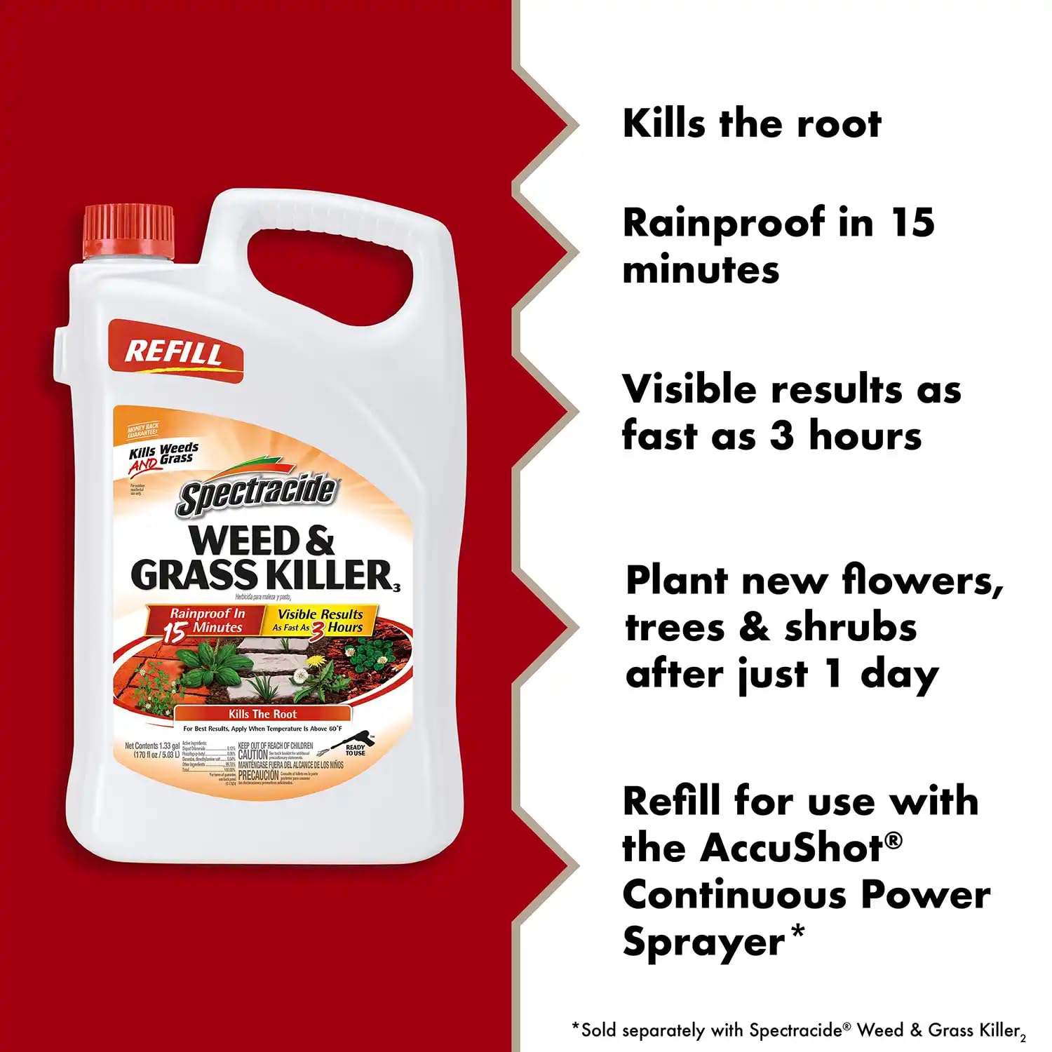 Driveways and walkways treated with Spectracide weed killer