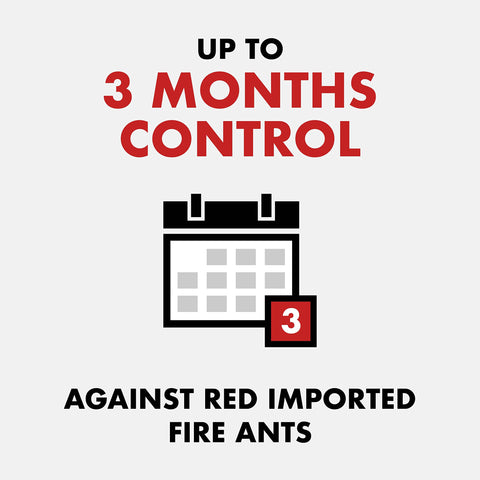 Spectracide Fire Ant Shield provides up to 3-month control