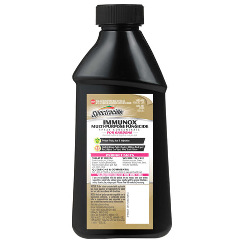 Spectracide Immunox rainproof drying feature after application on plants.