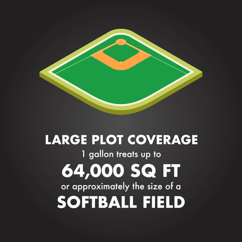 Spectracide Large Plot Triazicide covers up to 64,000 square feet