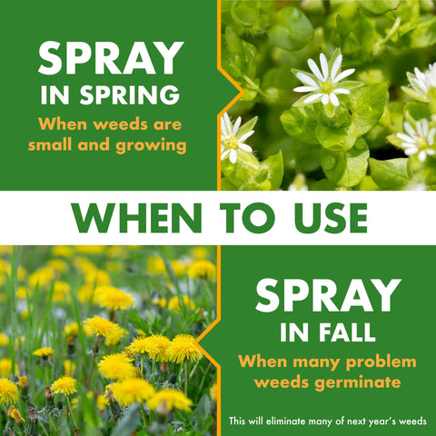 Spectracide Weed Stop covers large areas in lawns across regions.