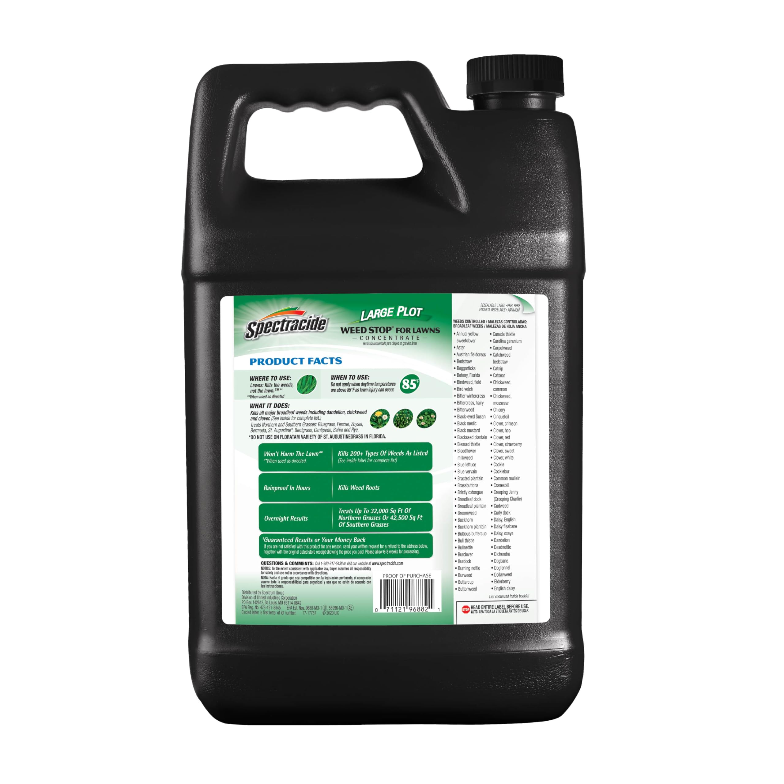Spectracide Weed Stop helps maintain a healthier-looking lawn.