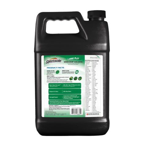 Spectracide Weed Stop helps maintain a healthier-looking lawn.