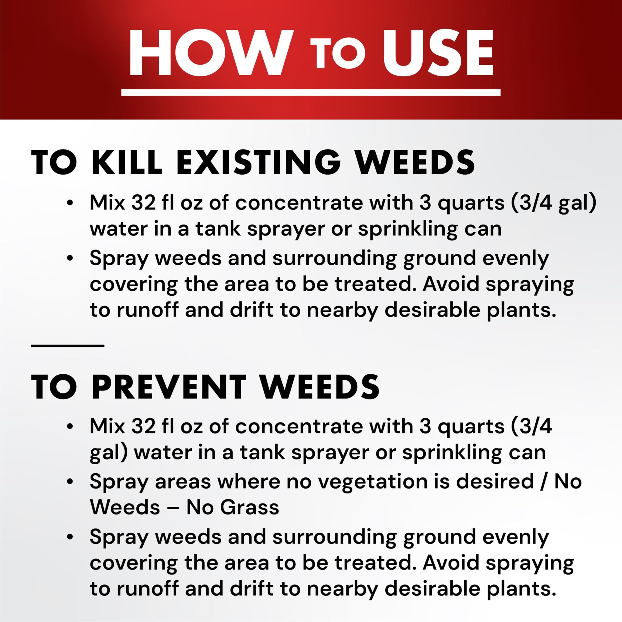 Spectracide One-Shot prevents weed regrowth for months after use.
