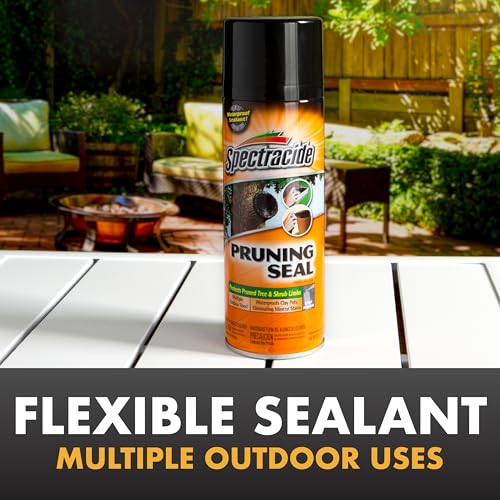 Spectracide Pruning Seal applied to wood to protect against moisture and decay