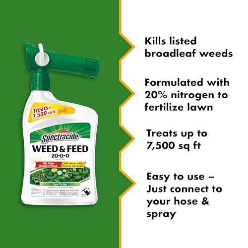 Spectracide QuickFlip hose-end sprayer in action for broadleaf weed control