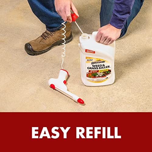 Spectracide rainfast formula protects treated areas after 15 minutes of rainfall.