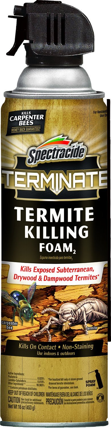 Spectracide Terminate foam can for fast indoor and outdoor termite control