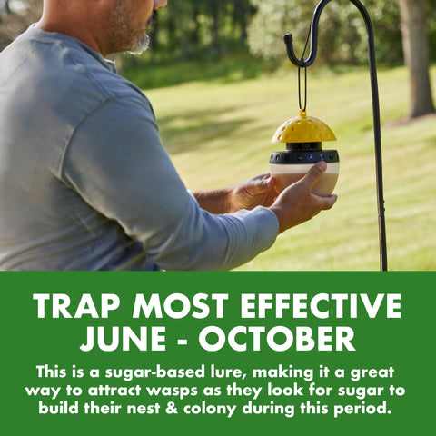 Spectracide trap odor is low to blend with outdoor spaces
