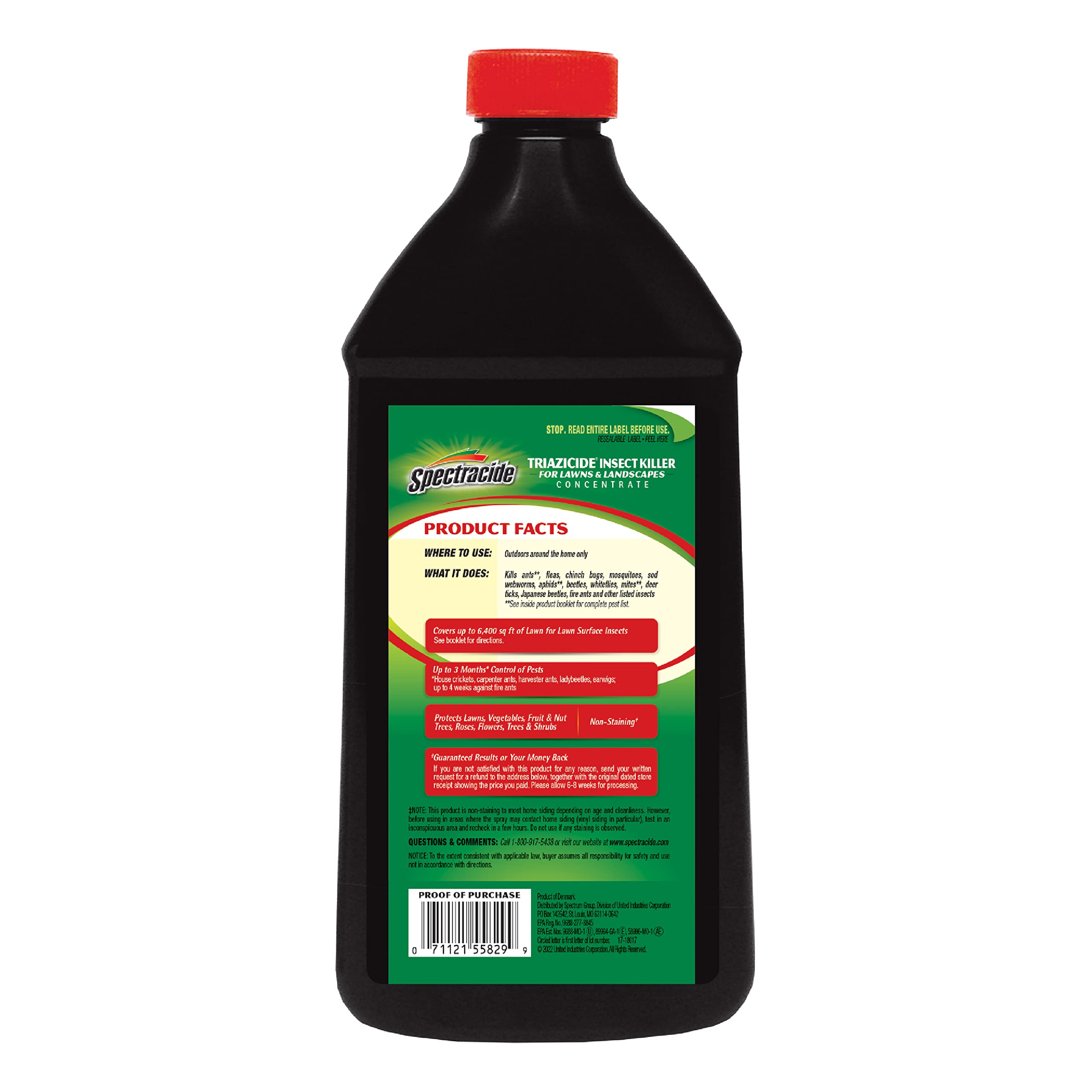 40-ounce bottle of Spectracide Triazicide ready for outdoor use