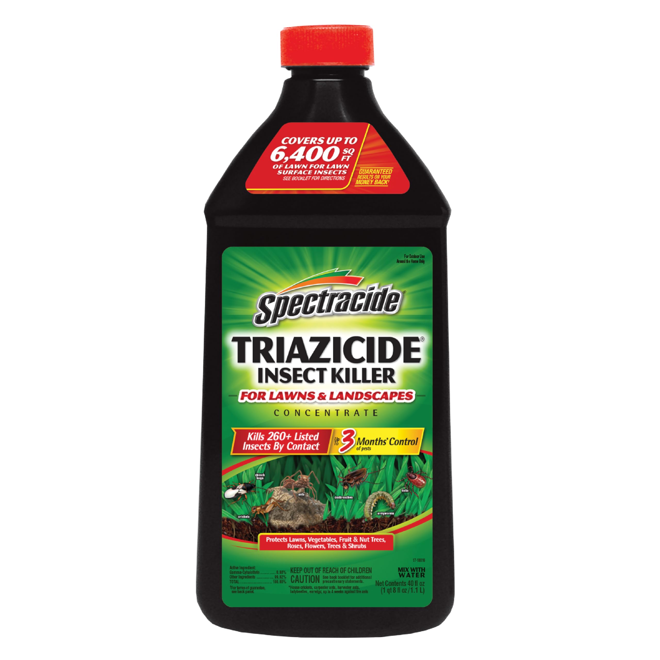 Spectracide Triazicide bottle on shelf ready for lawn protection