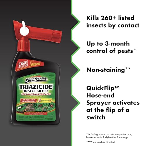 Spectracide Triazicide hose-end attachment for easy, even lawn application.