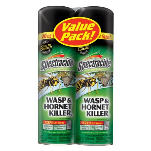 Spectracide Wasp & Hornet Kill 20oz can for fast, targeted outdoor insect control