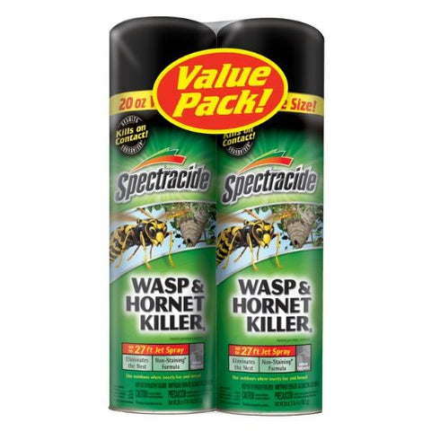 Spectracide Wasp & Hornet Kill 20oz can for fast, targeted outdoor insect control