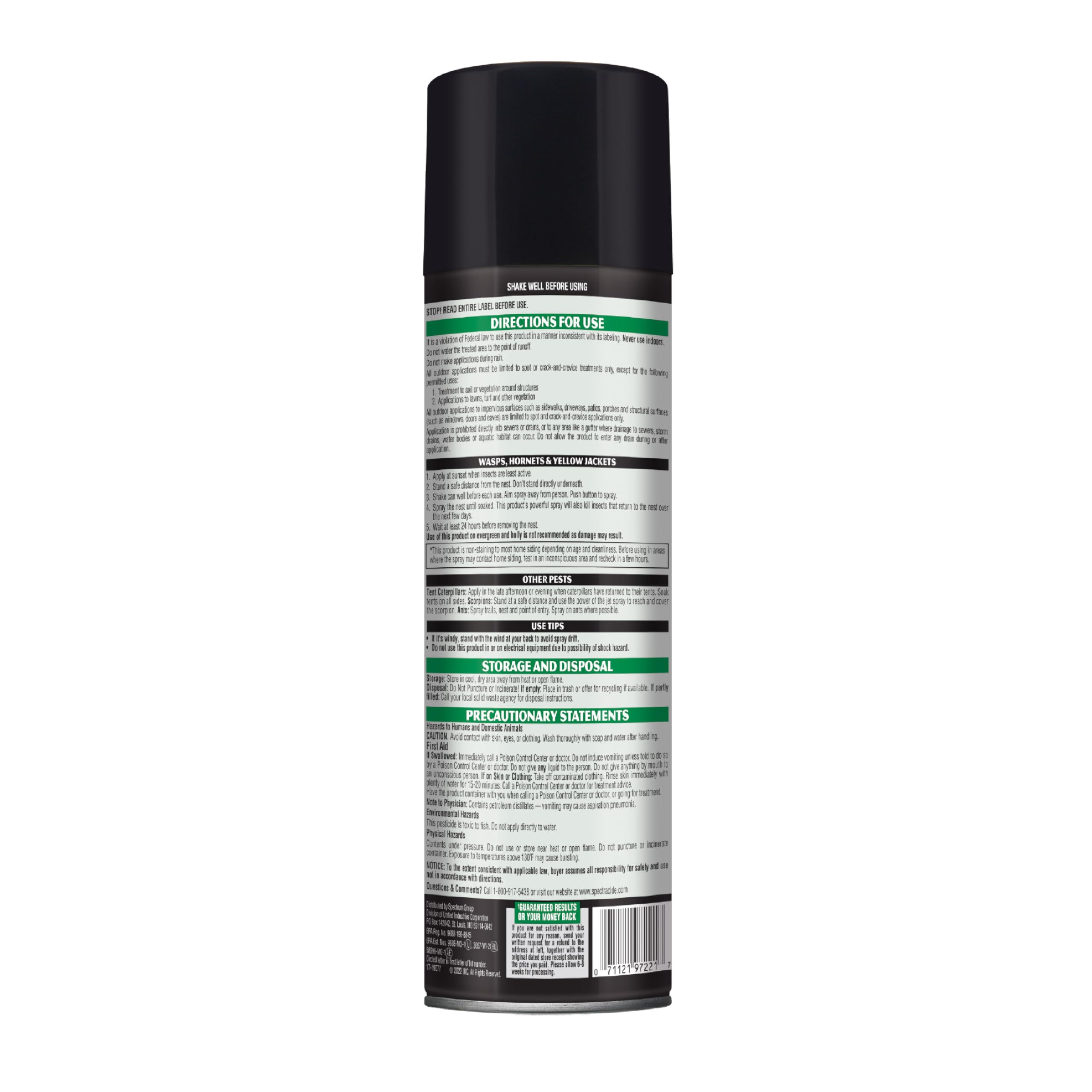 Spectracide Wasp & Hornet Killer 12-pack for quick outdoor control.