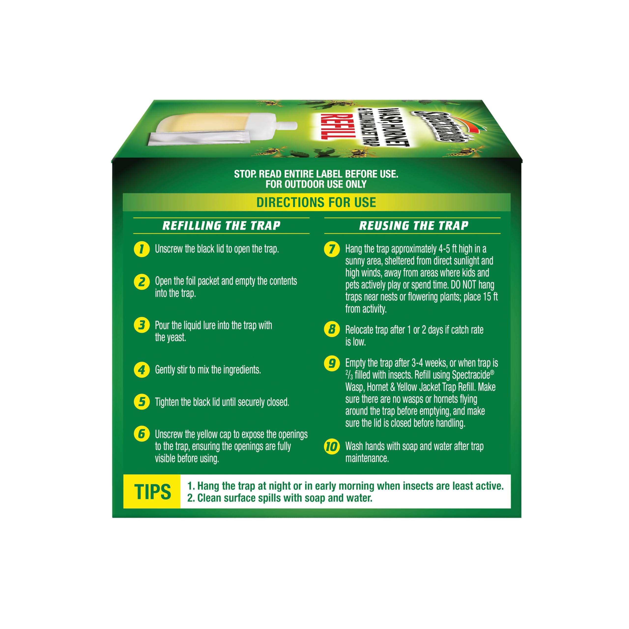 Outdoor-use-only reminder for safe handling